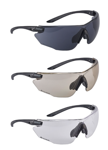 Очки баллистические Bollé Защитные Со сменными линзами One size с чехлом в черной оправе M-T - изображение 2
