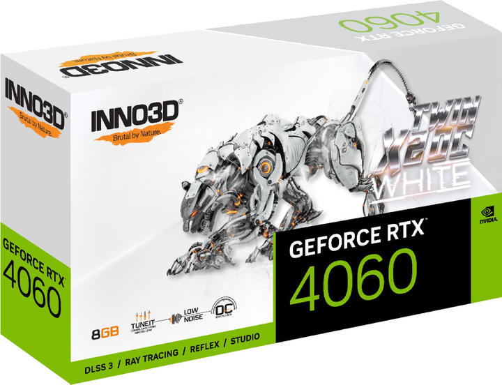 Видеокарта INNO3D PCI-Ex GeForce RTX 4060 Twin X2 OC White