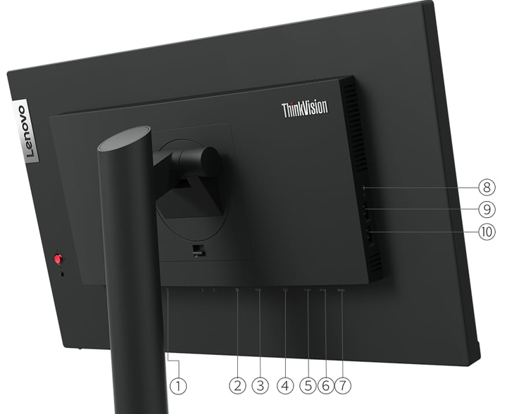Монітор 21.5" Lenovo ThinkVision T22i-30 WLED LCD (63B0MAT6EU) - зображення 9