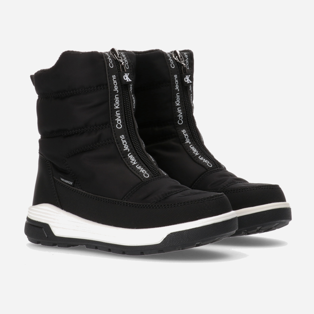 Підліткові зимові чоботи-дутики для хлопчика Calvin Klein Jeans V3X5-80754-1485999 38 Чорні (8052578373811) - зображення 2