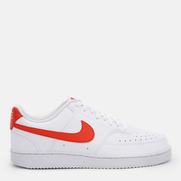 Акція на Чоловічі кеди низькі Nike Court Vision Lo Nn DH2987-108 47.5 (13US) 31 см White/Picante Red від Rozetka