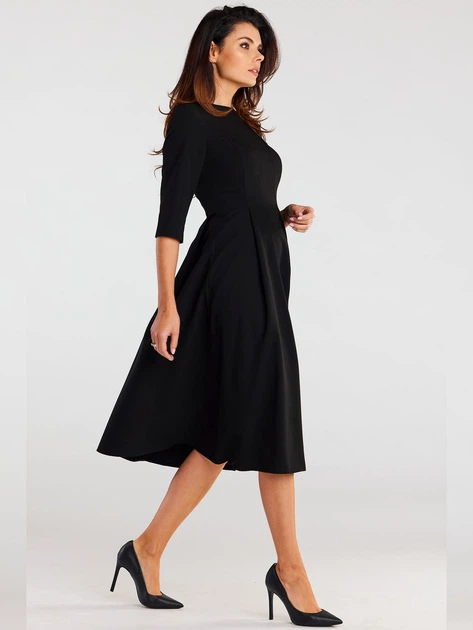 Sukienka trapezowa damska Awama A159 106669 L Czarna (5902360595316) - obraz 4