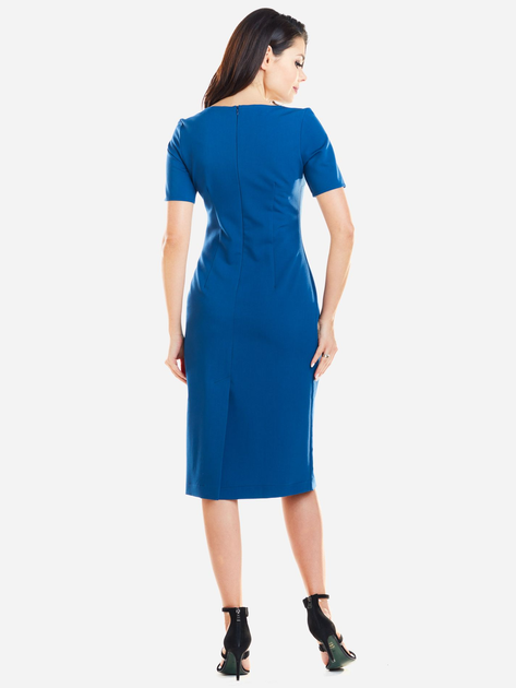 Sukienka ołówkowa damska z rozcięciem Awama A252 106684 L Niebieska (5902360534667) - obraz 2