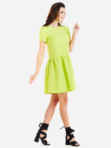 Sukienka trapezowa damska Awama A277 106735 S Limonkowa (5902360537880) - obraz 7