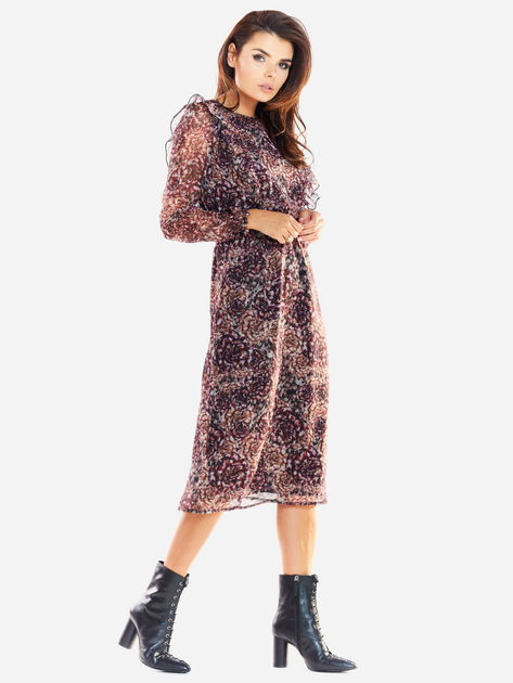 Sukienka trapezowa damska Awama A314 106853 S Wielokolorowa 2 (5902360543874) - obraz 3