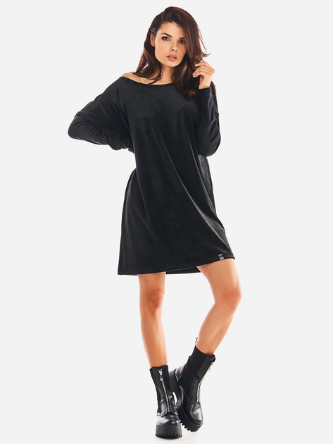Плаття жіноче Awama A370 212872 One Size Чорне (5902360549265) - зображення 3