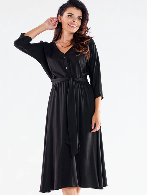Плаття жіноче Awama A522 1220722 XL Чорне (5902360567849) - зображення 1
