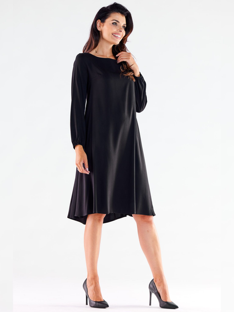 Sukienka tunika damska Awama A524 1220728 S Czarna (5902360571815) - obraz 3