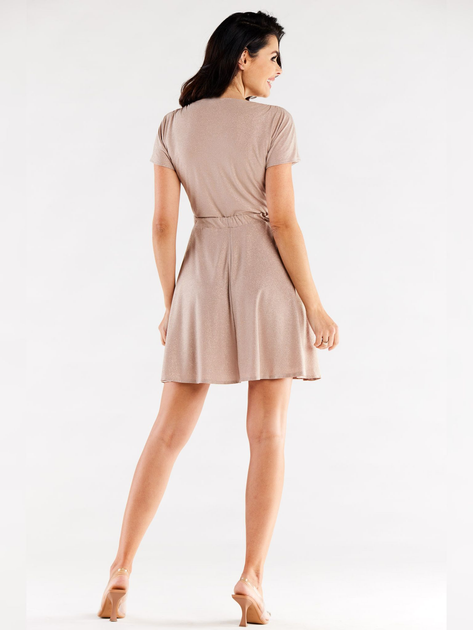 Sukienka trapezowa damska Awama A558 1259730 XL Beżowa (5902360575592) - obraz 3