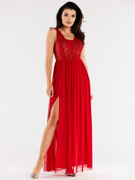 Плаття жіноче Awama A486 1259763 XL Червоне (5902360575905) - зображення 1