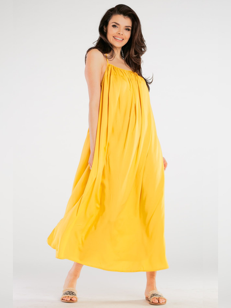 Sukienka letnia Awama A428 1185427 L/XL Żółta (5902360556225) - obraz 1