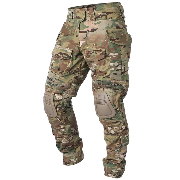 Тактичні демісезонні військові штани IDOGEAR G3 Multicam з наколінниками L Мультикам IDG207899077-1 - зображення 1
