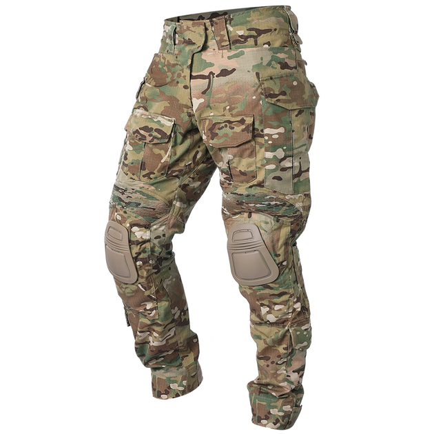Тактичні демісезонні військові штани IDOGEAR G3 Multicam з наколінниками 2XL Мультикам IDG207899077-3 - зображення 1