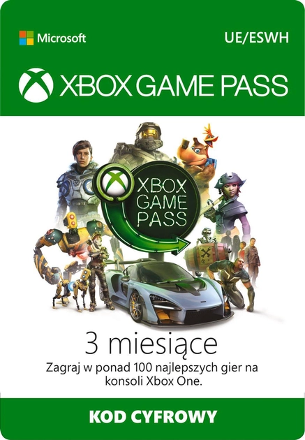 Game Pass Konsola Microsoft ESD Game Pass na 3 miesiące (JPU-00086) - obraz 1