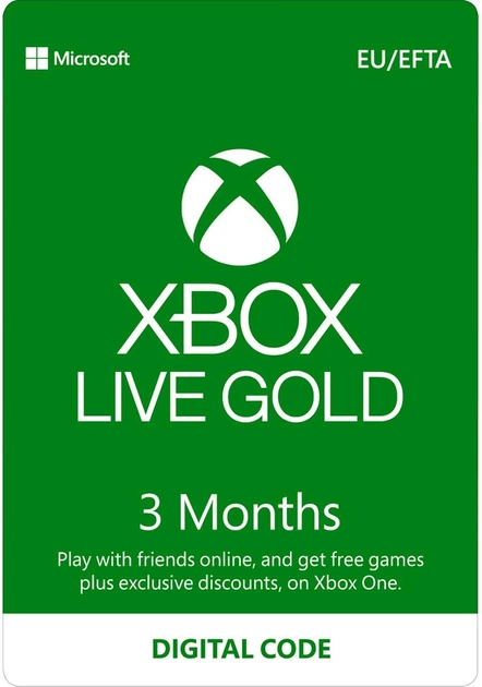 Game Pass Microsoft ESD XBox Live Gold na 3 miesiące (S2T-00009) - obraz 1
