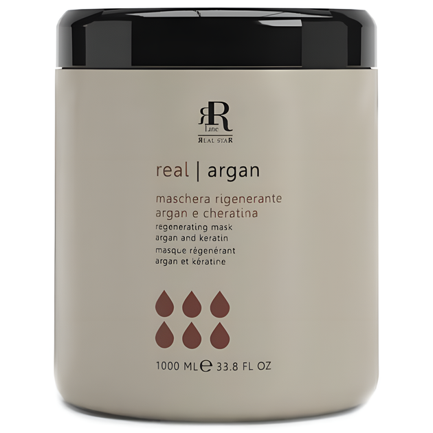 Маска для волос регенерирующая с аргановым маслом и кератином Rline Argan Star 1000 мл - Фото 1 Маска для волос регенерирующая с аргановым маслом и кератином Rline Argan Star 1000 мл - изображение 1