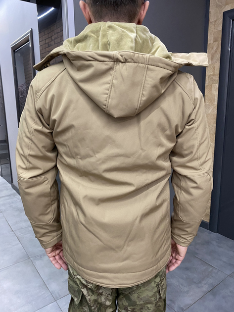 Куртка зимова чоловіча тактична Wolftrap Softshell Койот 2XL - зображення 2