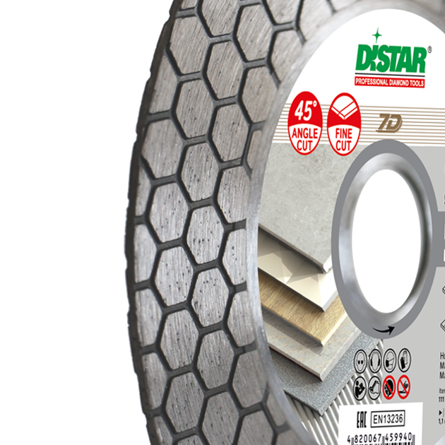 Круг алмазный отрезной Distar 1A1R 125x1,6x25x22,23 Edge Dry - изображение 2