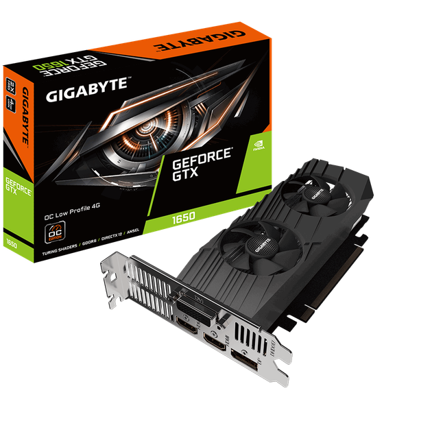Відеокарта Gigabyte GeForce GTX 1650 OC Low Profile (GV-N1656OC-4GL ...