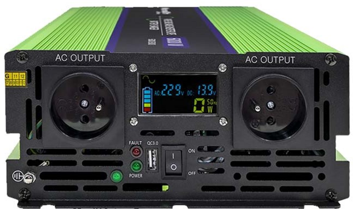 Інвертор Qoltec Monolith 2500/5000 Вт (5901878519449) - зображення 4
