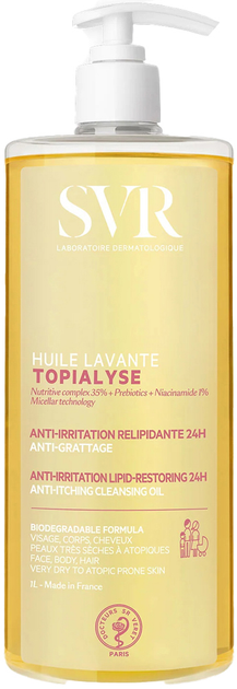 Олія для тіла Svr Topialyse Cleansing Oil 1000 мл (3662361002115) - зображення 1