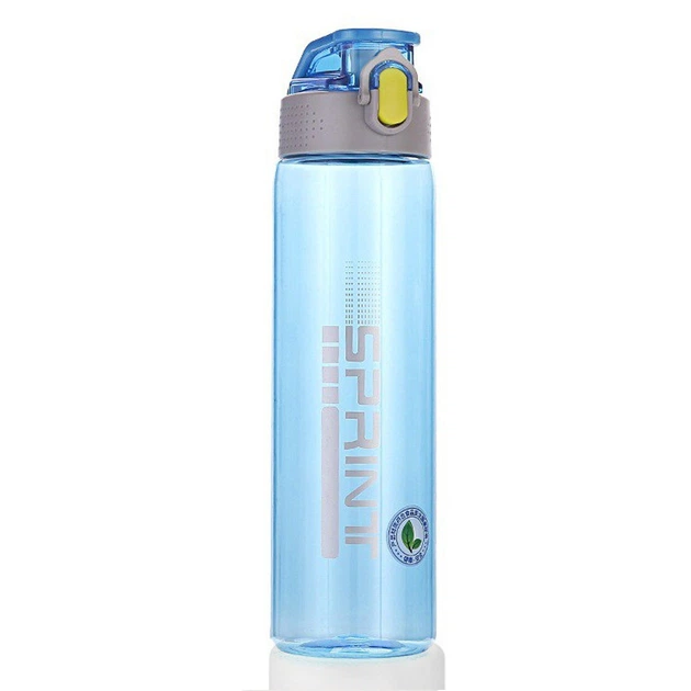 Пляшка для води 750 мл з кнопкою CASNO Sprint Блакитна KXN-1216_Blue - Фото 1 Пляшка для води 750 мл з кнопкою CASNO Sprint Блакитна KXN-1216_Blue - зображення 1