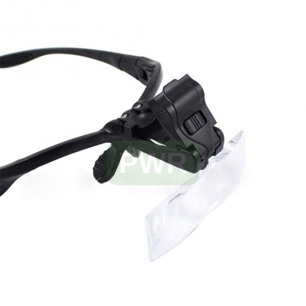 Лупа очки бинокулярные с подсветкой Magnifier 9892 GTM B с Led подсветкой Комплект линз 5 шт (47276IM) - Фото 5 Лупа очки бинокулярные с подсветкой Magnifier 9892 GTM B с Led подсветкой Комплект линз 5 шт (47276IM) - изображение 5