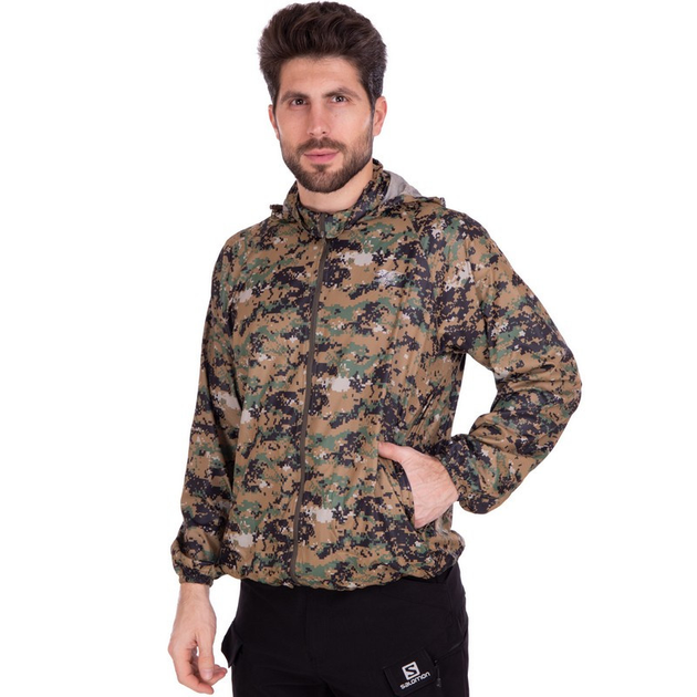 Ветровка тактическая непромокаемая SP-Sport 3448 2XL (52-54) Camouflage Pixel - изображение 1