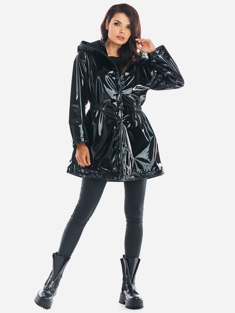 Плащ жіночий Awama A381 212913 L-XL Чорний (5902360551657) - зображення 5