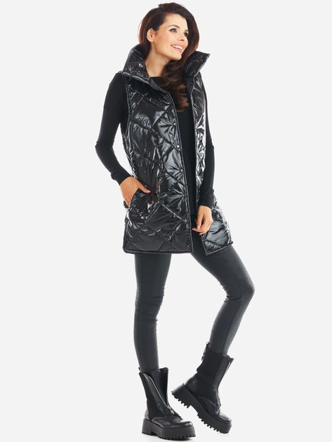 Bezrękawnik damski pikowany Awama A383 212917 S/M Czarny (5902360551725) - obraz 4