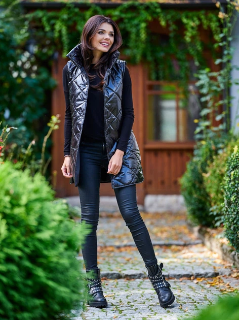 Bezrękawnik damski pikowany Awama A383 212917 S/M Czarny (5902360551725) - obraz 8