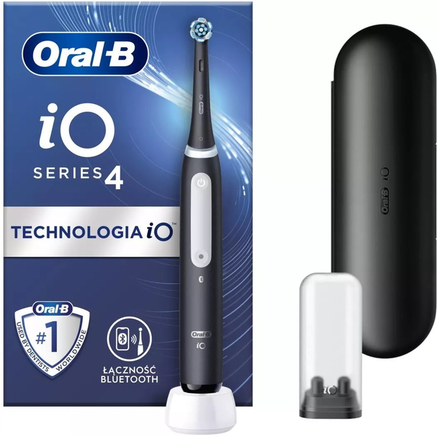 Електрична зубна щітка Oral-B iO Series 4 Black (4210201437543) - зображення 1