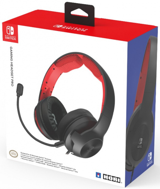Навушники Hori Switch Gaming Headset Black-Red (810050910972) - зображення 4