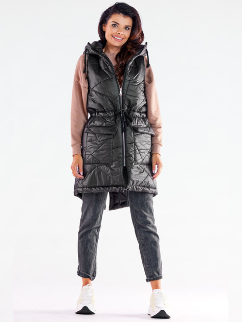 Теплий жилет жіночий Awama A543 1220787 L-XL Чорний (5902360567139) - зображення 3