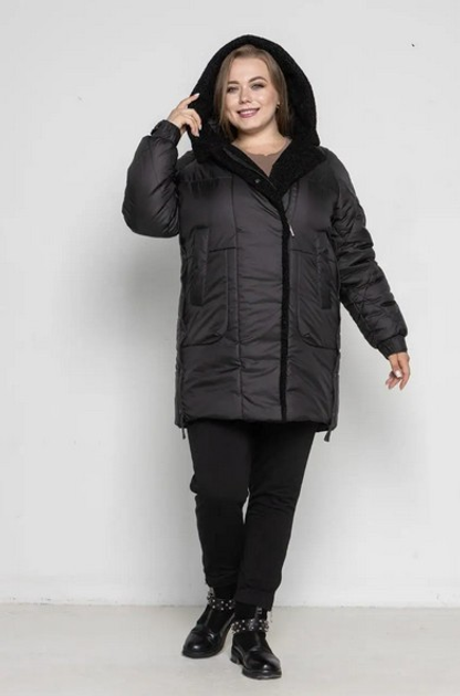 Женская зимняя куртка больших размеров UF-Fashion 1047 - RS 48 черный ...