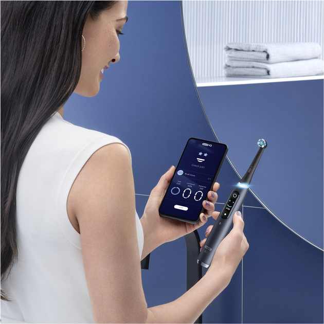 Szczoteczka elektryczna do zębów Oral-B Braun iO9 Black Onyx (4210201303015) - obraz 9