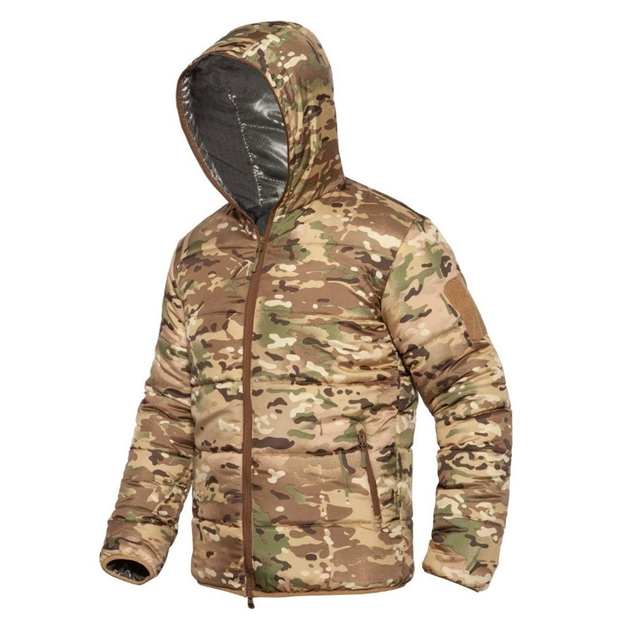 Мужская Куртка на подкладке Omni-Heat мультикам / Утепленная верхняя одежда размер 4XL - изображение 2