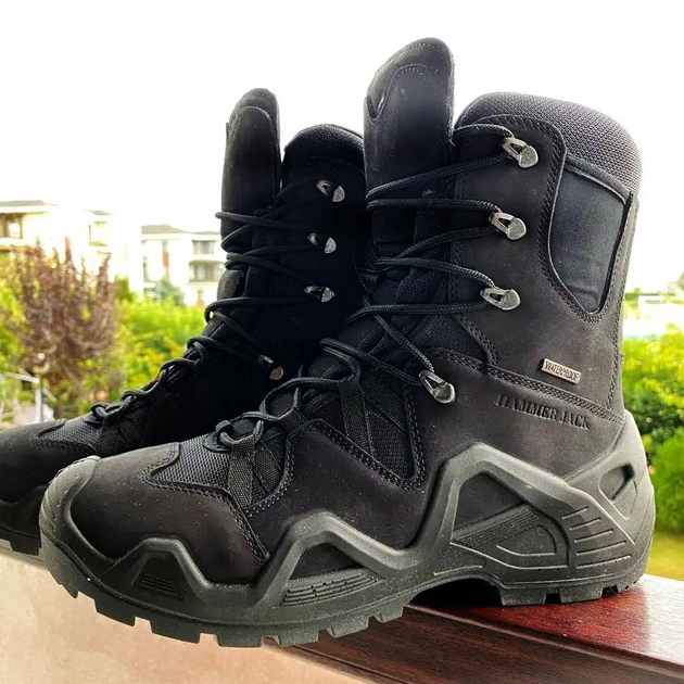 Ботинки Hammer Jack с мембраной Waterproof / Демисезонные Берцы черные размер 44 - изображение 1