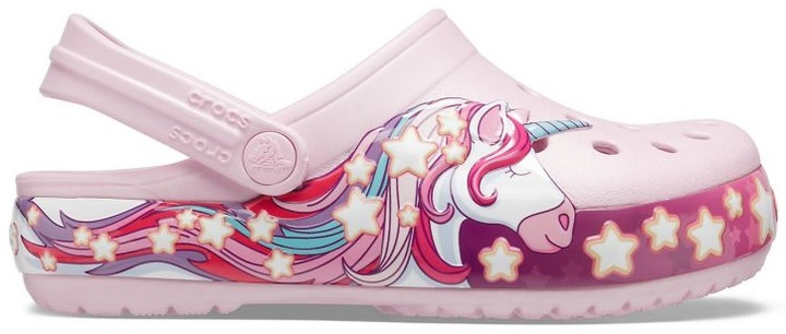 Crocs Fun Lab Unicorn Band Clog J3 34 5 22 Petal Pink