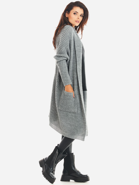 Кардиган жіночий Awama A391 212945 One Size Сірий (5902360549937) - зображення 5
