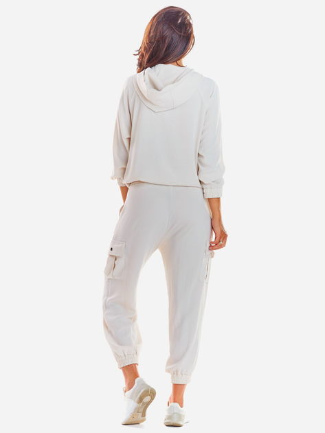 Толстовка на блискавці з капюшоном жіноча Awama A294 106787 S-M Бежева (5902360539853) - зображення 2