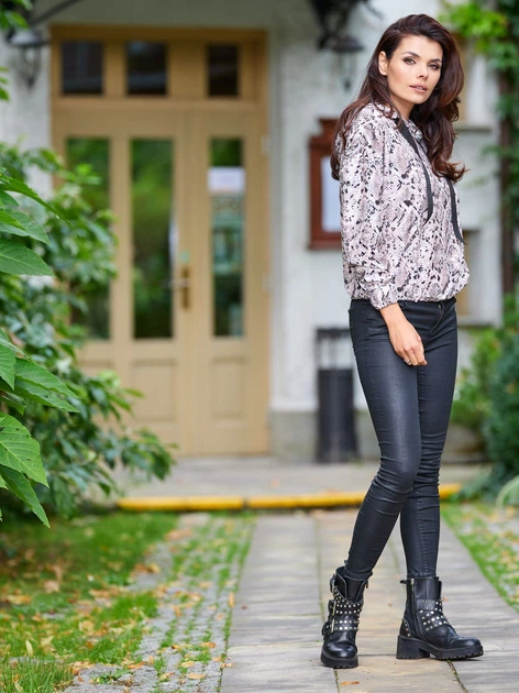 Худі жіноче Awama A369 212869 S-M Сіре (5902360550346) - зображення 8