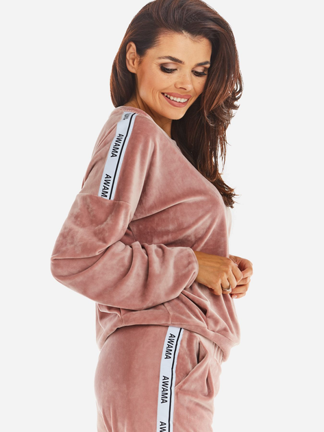 Bluza damska bez kaptura Awama A374 212889 M Różowa (5902360551107) - obraz 3