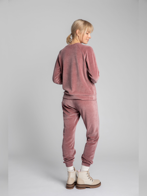 Bluza damska bez kaptura welurowa LaLupa LA011 381168 M Różowa (5903887606493) - obraz 4