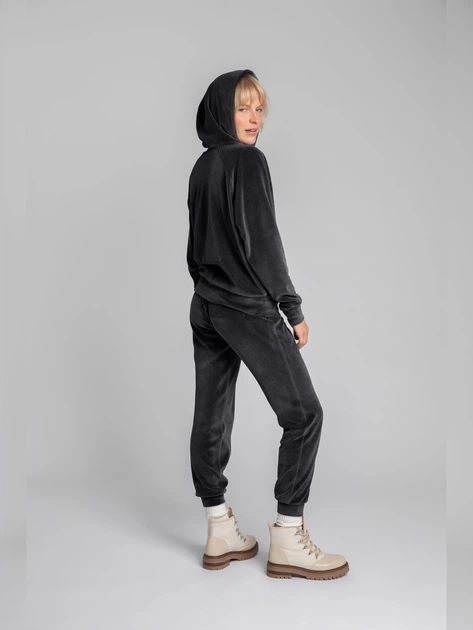 Bluza damska z kapturem LaLupa LA013 381179 2XL-3XL Grafitowa (5903887606998) - obraz 5