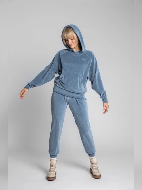 Bluza damska z kapturem LaLupa LA013 381181 S-M Niebieski (5903887607070) - obraz 3