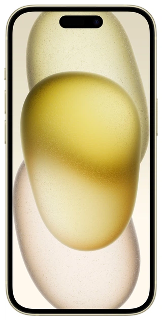 Smartfon Apple iPhone 15 128GB Yellow (MTP23) - obraz 2