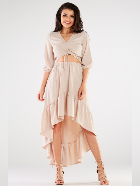 Top damski Awama A423 1185410 S Beżowy (5902360555891) - obraz 4