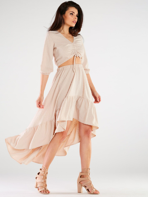 Top damski Awama A423 1185410 S Beżowy (5902360555891) - obraz 5