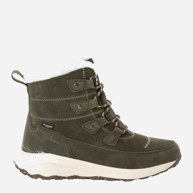 Жіночі зимові черевики високі Jack Wolfskin Dromoventure Texapore High W 4059851-4341 40.5 (7UK) 25.5 см Темно-зелені (4064993916744) - зображення 1